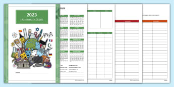 Homework Planner Editable