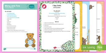 Many and Few Concept Treasure Basket Ideas - Early Concept, Early years, resources, activities, lots, maths, more, less