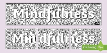 👉 Mindfulness Themed Display Lettering Pack - Twinkl