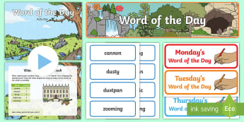 Word of the Day - Year 1 Vocabulary Resources - Twinkl