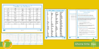 Hojas de lectura para alumnos con dislexia
