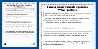 Sixth Grade Word Problems | twinkl.com
