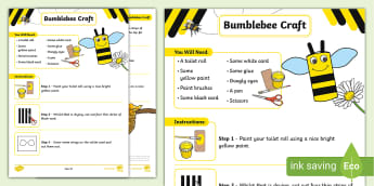 Bumblebee Craft Activity with Instructions | Twinkl | KS1