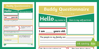 Buddy Questionnaire