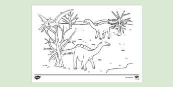 Printable Dinosaur Pictures and Colouring Pages For Kids - Page 3