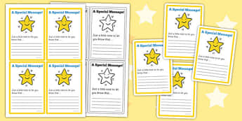Special Messages Note Cards - special, messages, note, cards