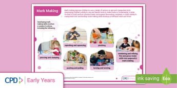 Mark-Making | Fine Motor Skills Plans | EYFS Planning | EYFS