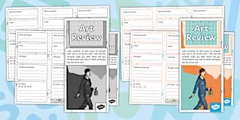 Art Review Leaflet Template