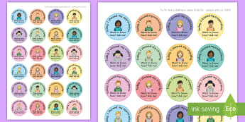 PYP Learner Attitude Round Stickers - PYP Learner Attitude Round Stickers, primary years program, stickers, PYP, learner attitude, classro