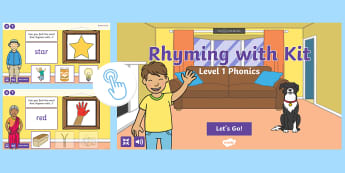 Level 1 Phonics Rhyming with Kit Game | Twinkl Go!