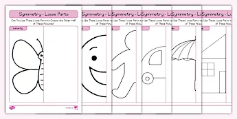 Activity Pags For Grade R Symmetry Activities | twinkl.co.uk