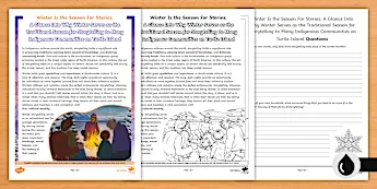 Winter Reading Comprehensions | twinkl.com.au