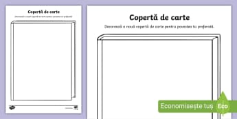 Decorează o copertă de carte – Fișă de activitate