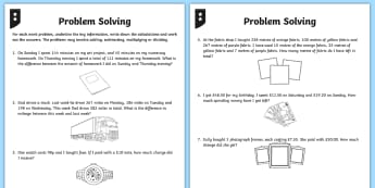 Problem Solving Ks2 Primary Resources Ideas For Children