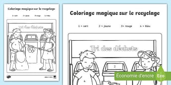 Corbeilles de tri pour écoles Educatri + poster communicant