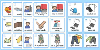 Visual Cards For Autistic Children Picture Cards