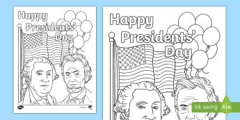 Presidents Day Coloring Sheets Teacher Made