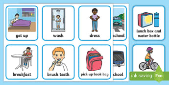 Classroom Timetable Templates & Cards | Visual Timetables