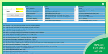 EYFS Report Writing Bank of Statements Easy Selection Tool - Areas of Learning and General Spreadsheet - reporting to parents, assessment, end of year reports., summative assesment, FS1, FS2, Reception, Nu