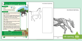 Horse Bookmark Craft | Twinkl | KS1 | Crafts | Reading Books