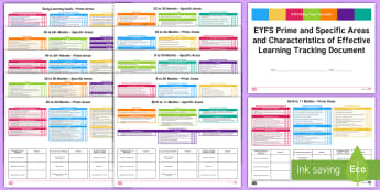 Assessment EYFS Tracking Sheets Early Years (EYFS)