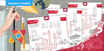 Transport Crossword Puzzles | twinkl.com.au