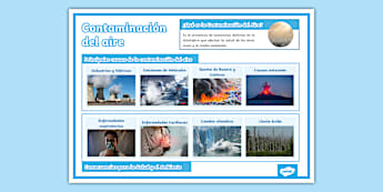 Lámina de la contaminación del aire | Twinkl
