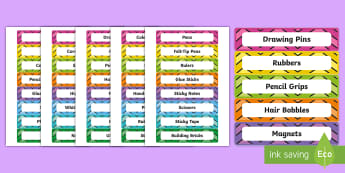Resource Labels Early Years Eyfs Resource Label Drawer Labels