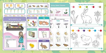 Spring Scale Colouring Diagram Spring Colouring Sheets | twinkl.com.au
