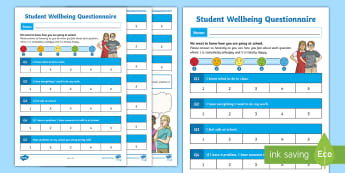 Student Wellbeing Questionnaire – Twinkl Resources