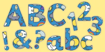 Weather Report Lettering Image Weather Display Letters | twinkl.co.uk