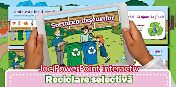 Sortarea și reciclarea deșeurilor – Joc PowerPoint