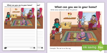 Picture Stimulus - Writing Frames - EYFS - Twinkl Resources