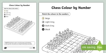 Chess Colouring Pages - Rook Piece - Twinkl Resource