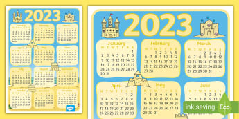 FREE! - Chicken Themed 2023 Wall Calendar (Teacher-Made)