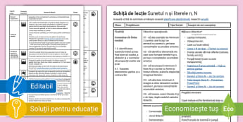 Sunetul n și literele n, N: Predare – Schiță de lecție