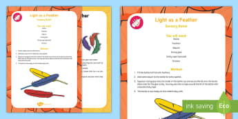 Weight: Feather Sensory Bottle Pack - Maths, Mathematics, weight, Sensory Play, heavy, light, shape space and measure