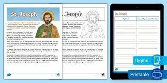 St. Joseph Lessons Fourth Grade Religious Lessons | twinkl.com