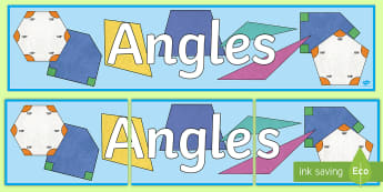 Angle, symmetry and transformation Angles Primary Resources - Sha