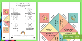 KS1 First Day of School Icebreakers for Children