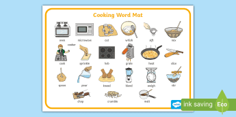 Cooking Vocabularies | twinkl.com.au