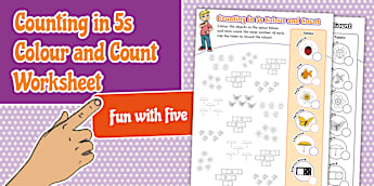 Count In5 Exercise Counting Numbers to 5 Primary Resources - Number and Algebra Coun