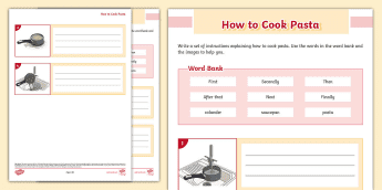 Food Writing Frames | twinkl.com.au