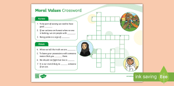 Values Crossword Humility Education Moral Values | twinkl.ca