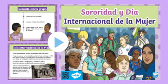 Material educativo sobre el Día Internacional de la Mujer