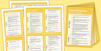 Pocket Sized EYFS Early Years Outcomes Tracking Document Physical Development