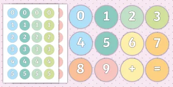 Basic Math Chart Stickers Mathematics Stickers | twinkl.co.uk