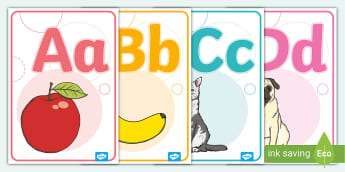 Large Alphabet Display Posters for the Classroom - Twinkl