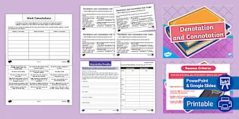 Connotation Activities | twinkl.com