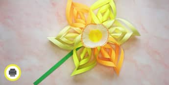 Paper Daffodil Craft | Daffodil Day Craft Ideas